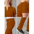 thumbnail image 4 of Adar Addition Go-Higher Scrub Set For Women - Notched V-Neck Scrub Top & Skinny Cargo Scrub Pants, 4 of 7