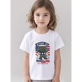 thumbnail image 1 of Girls' Patriotic Military Veteran Graphic T-Shirt - "Veterans quot; Design with American Flag & Saluting Soldier, White Casual Short Sleeve Tee for Summer, Everyday Kids Clothing, Perfect fo, 1 of 6