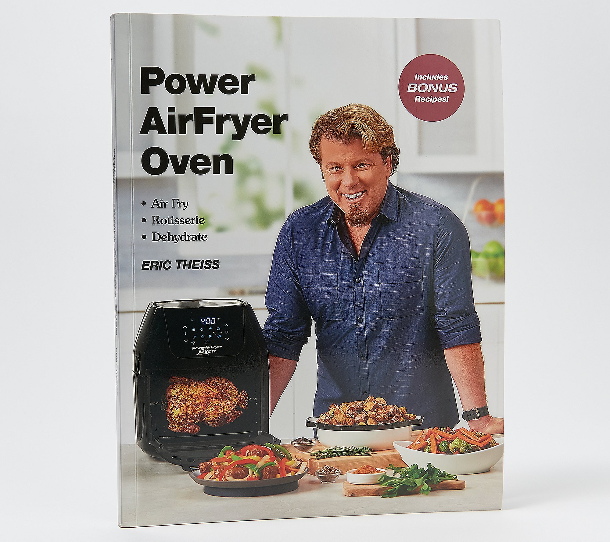 Restored The Power Air Fryer Oven Cookbook by Eric Theiss (Refurbished