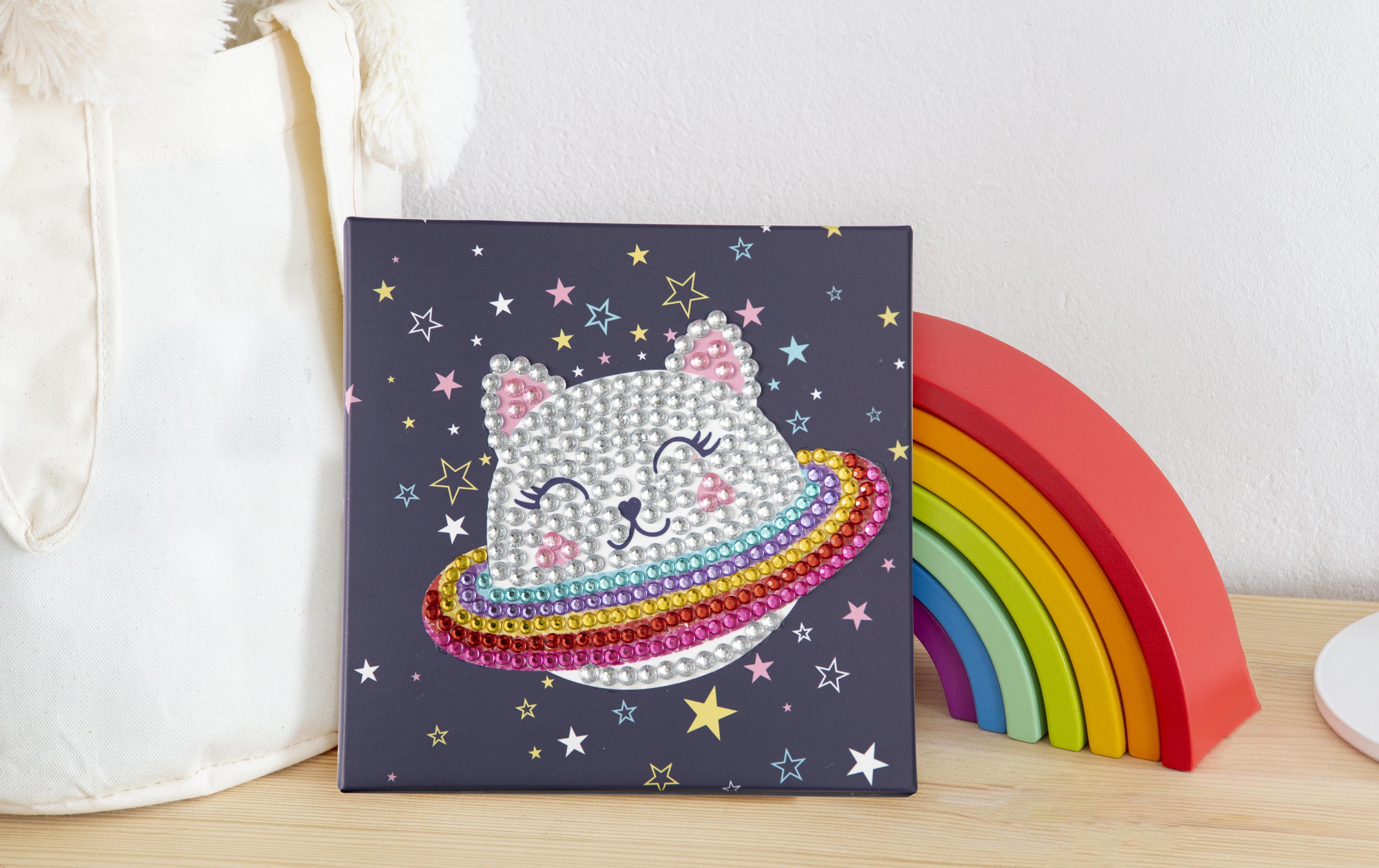 DIAMOND DOTZ® BIG DOTZ® DOTZ® Box Cat with Rainbow Diamond