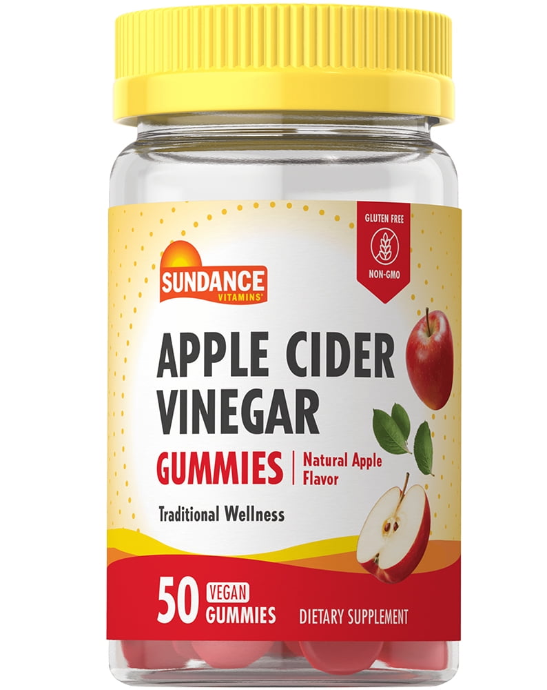 Sundance Vitamins Apple Cider Vinegar Gummies Natural Apple Flavor 50