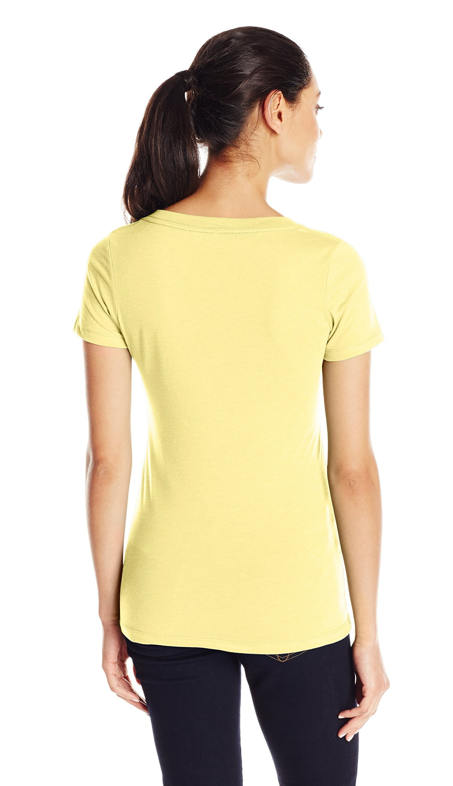 Women's Deep V-Neck Short Sleeve T-Shirt