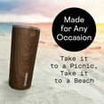 thumbnail image 5 of Corkcicle Classic Triple Insulated Coffee Mug with Lid, Walnut Wood, 24 oz – Stainless Steel Travel Tumbler Keeps Beverages Cold 9+hrs, Hot 3hrs – Cupholder Friendly Travel Coffee Tumbler, 5 of 7