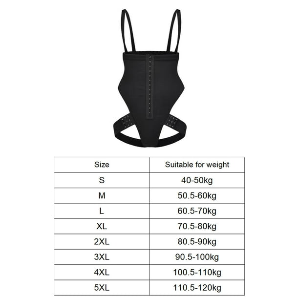 Unatoiry Comfortable And Breathable Body Shapers For Everyday Wear Thongs  Bodysuit Shapewear Waist Trainer L 