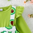 thumbnail image 4 of GDREDA Girls' Jumpsuits & Rompers Spring Rompers for Girl 2025 Girls Long Sleeve Cartoon Prints Romper Bodysuits Dress Headbands Set Green,3-6 Months, 4 of 6