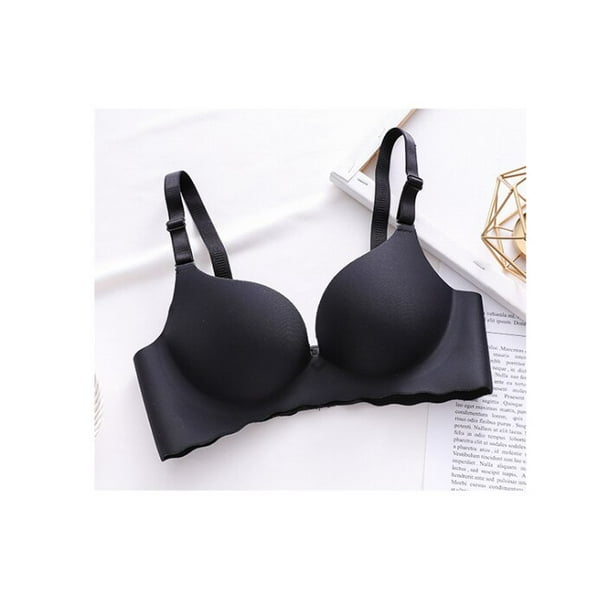 Sujetador Sexy de una pieza para mujer, ropa interior transpirable inalámbrica, lencería sencilla de realce, Bralette sin costuras, Color caramelo, нижнее белье Tan Jianjun unisex