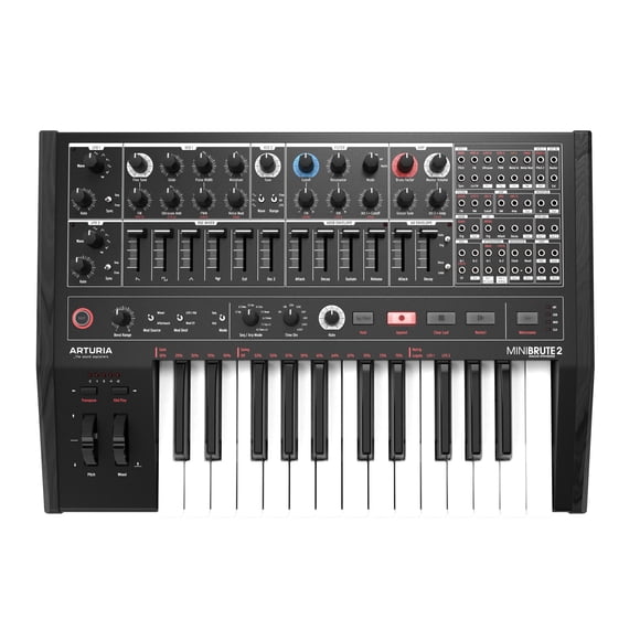 Sintetizador analógico Arturia MiniBrute 2 con secuenciador por pasos