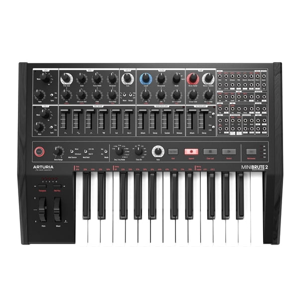 Sintetizador analógico Arturia MiniBrute 2 semimodular de 25 teclas