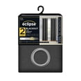 thumbnail image 4 of Eclipse Corte Solid Blackout Curtains, Set of 2, 84 Inch Long Blackout Curtains, 37" W x 84" L, Grey, 4 of 6