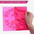 thumbnail image 3 of Rollo de vinilo de transferencia de calor HTVRONT rosa de 30 cm x 3 m PU, 3 of 5