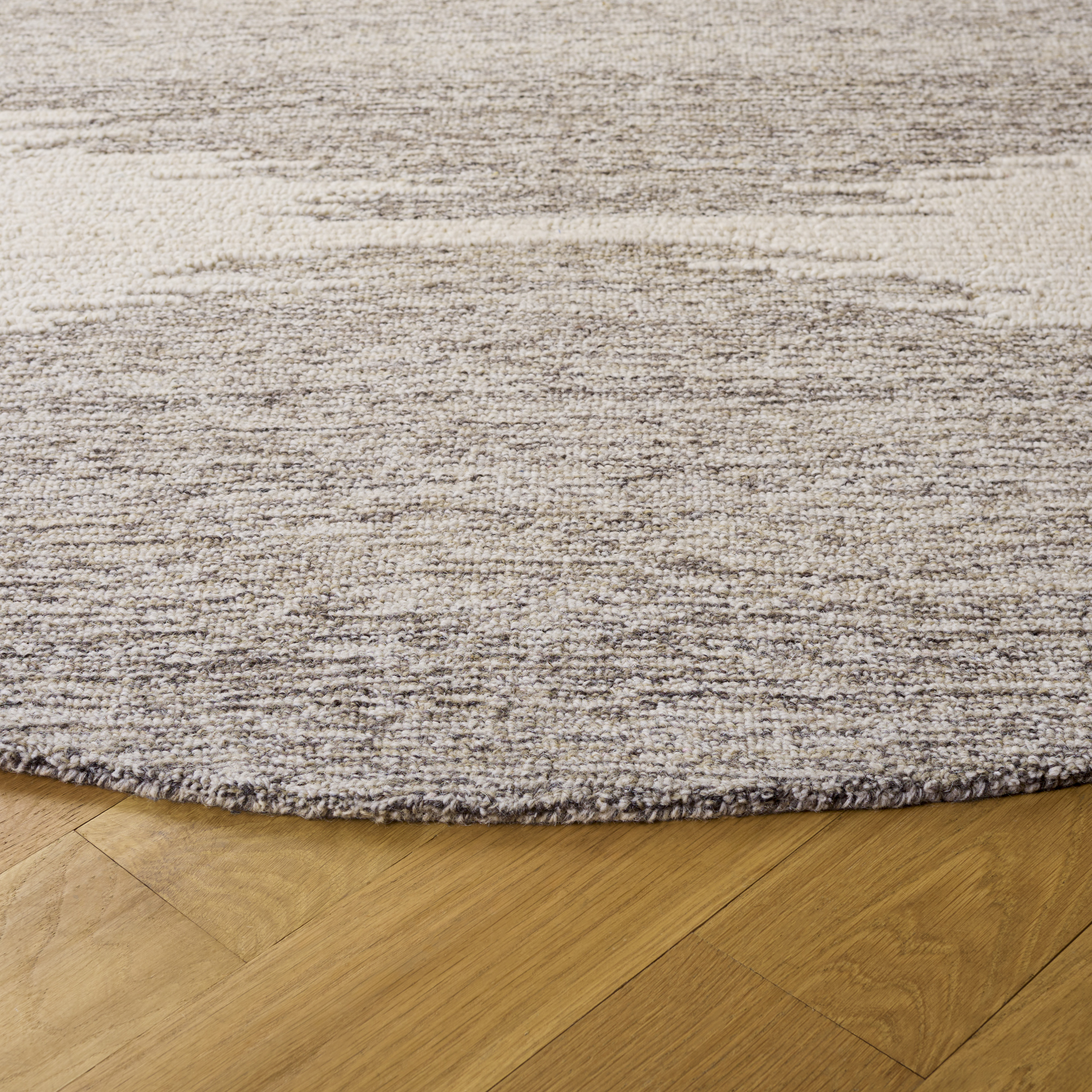 SAFAVIEH Abstract Aldous Abstract Area Rug, Brown/Ivory, 6' x 6' Round