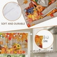 thumbnail image 3 of Fall Kitchen Valances for Windows, Fall Pumpkins Kitchen Curtains Valances 54”x18”, Fall Gnomes Kitchen Decor, Autumn Maple Leaves Valance Curtain Window Treatment Tiers for Living Room Bedroom, 3 of 6
