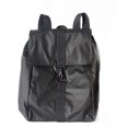 thumbnail image 1 of Multifunctional Backpack Black Pu Leather Recreation Bag With Straps And Metal Hooks 2 Different Sizes, 1 of 4