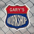 thumbnail image 5 of Gary's Workshop 18 inch X 18 inch Shield Shaped Commercial Grade Plastic Sign Weather Resistant, UV Protected To last, Gift for Dads and Uncles Classic Americana Crafted in the USA, 5 of 7