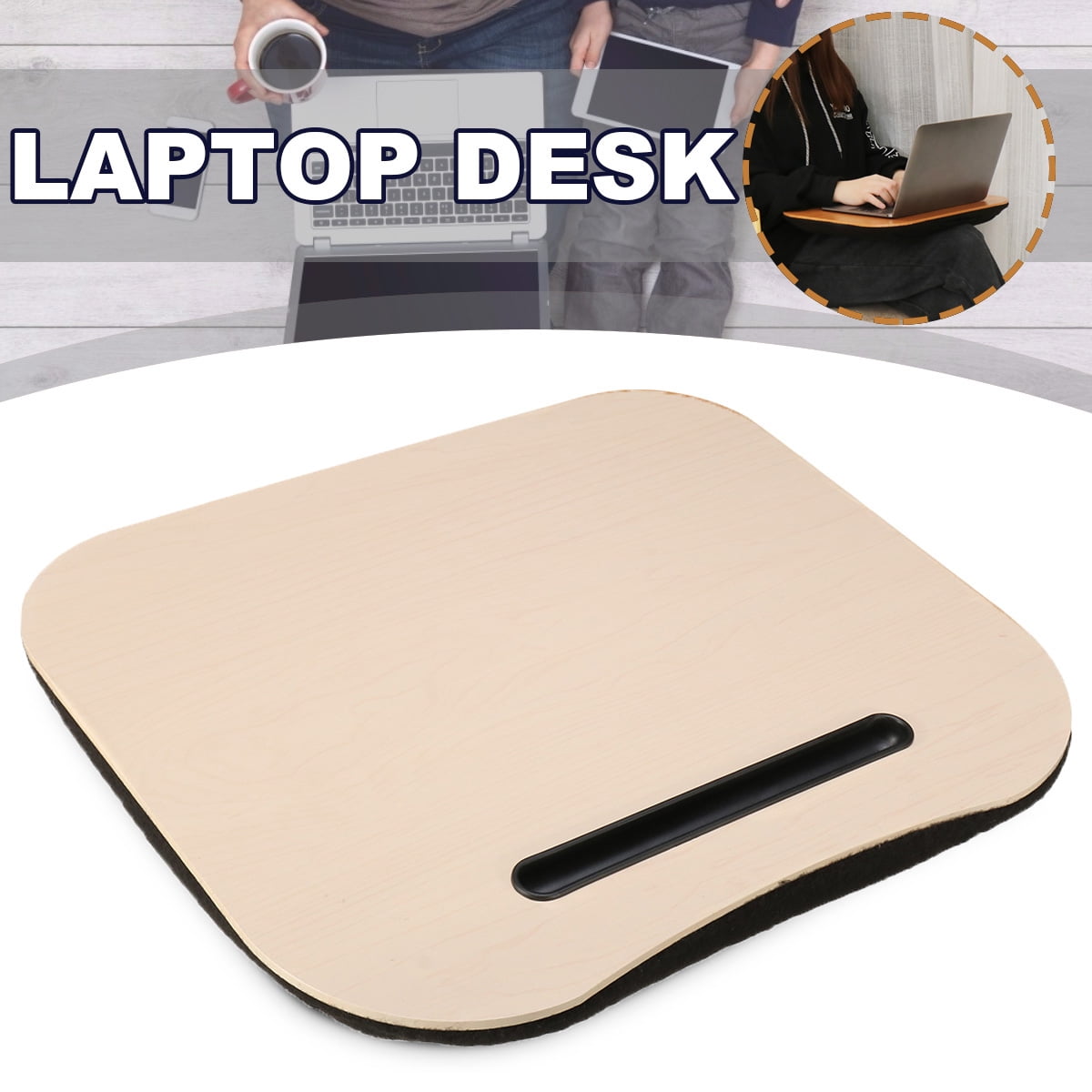 Portable Lap Tray Desk Table Cushioned Laptop Meal Desk Computer