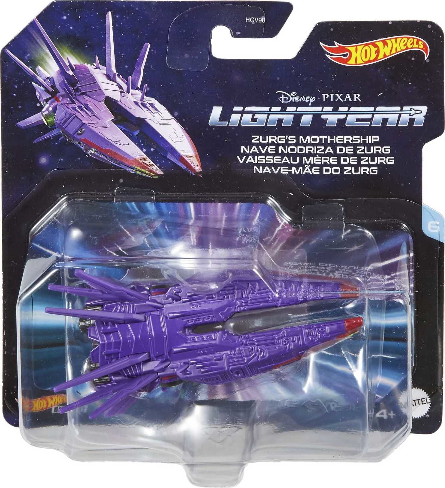 Disney and Pixar Lightyear Hot Wheels Replica Vehicles, Toys for Kids