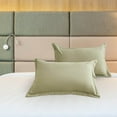 thumbnail image 6 of JeashCHAT Pillow Shams Set of 2 Standard Size Decorative Solid Color Bed Pillow Shams Brushed Microfiber Pillowcases Bedding Pillow Cases for Bedroom Dorm, 29"x19", 6 of 6