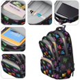 thumbnail image 4 of Bulldog Black Pattern Cute School Backpack Bag with Padded Back and Adjustable Shoulder Straps 16.9 X 12.6 X 5.9 Inches, 4 of 5