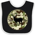 thumbnail image 3 of Inktastic Hunting Camouflage Deer Boys Baby Bib, 3 of 4