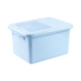 thumbnail image 1 of Caja de almacenamiento de arroz, contenedor de cereales, sólida, transparente, ahorra espacio, a prueba de fugas. Azul, 1 of 9