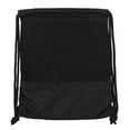 thumbnail image 2 of 2X Outdoor Women Men Nylon Black Ultralight Backpack Football Basketball Bag String Drawstring Sport Bags(Small), 2 of 8