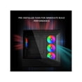 thumbnail image 3 of Lian Li VECTOR V100 MINI Micro Form Factor Compact PC Case, Pre-install 4 x 120mm ARGB PWM Fans, Panoramic Tempered Glass, Support Backet-Connect Micro-ATX, 415mm GPU, 360mm Radiator - Black(V100RMIX, 3 of 7