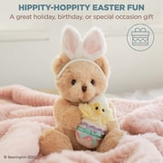 Bearington Beary Eggstra The Teddy Bear Plush, 9 Inch Easter Bear Stuffed Animal