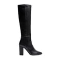 thumbnail image 2 of JANE AND THE SHOE Womens Black Mabel Pointy Toe Block Heel Zip-Up Dress Boots 8 M, 2 of 4