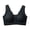 Black, variant on Womens Bras Front Closure Post Bra With Prosthesis Pockets Daily Wear Womens Seamless Jelly Bras 1 PC