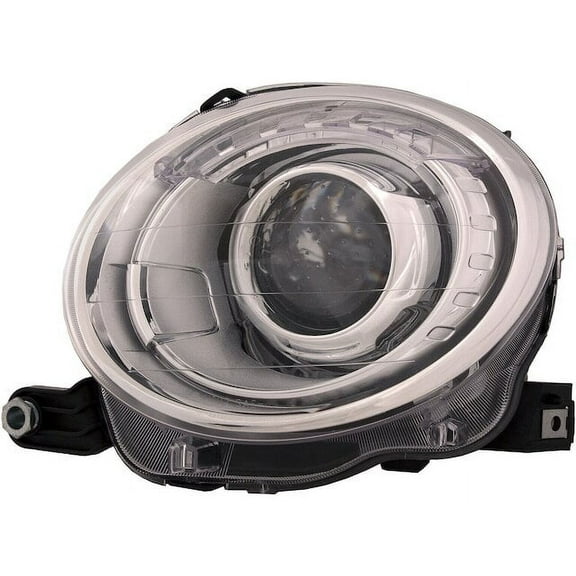Left Headlight Assembly - Compatible with 2012 - 2018 Fiat 500 2013 2014 2015 2016 2017