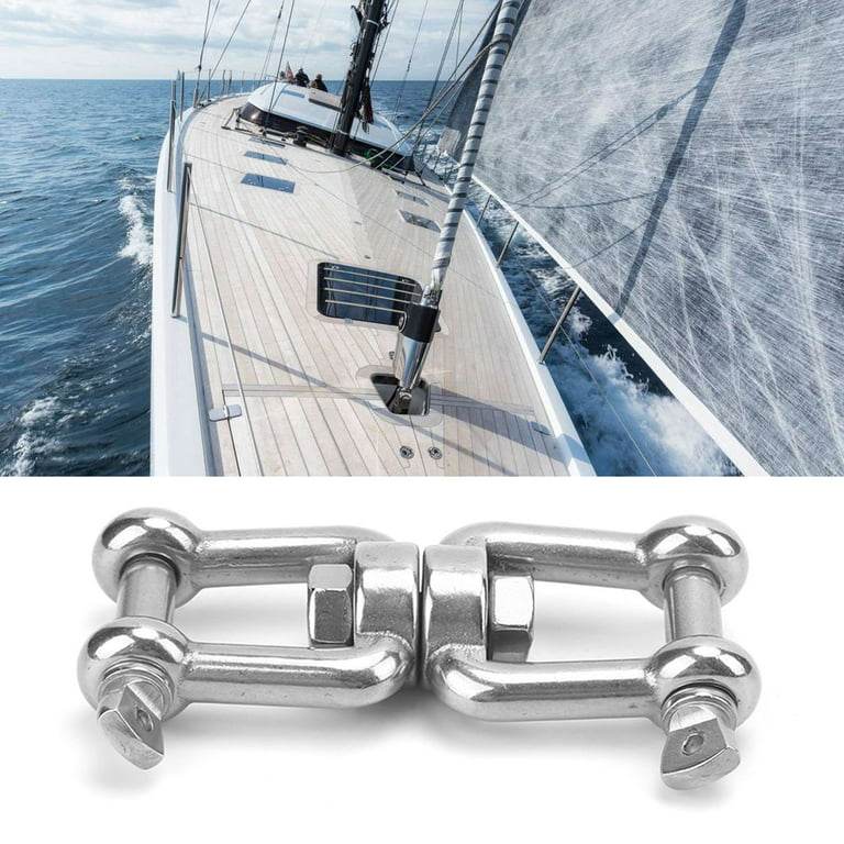 BENTISM Boat Anchor Chain Stainless Steel Chain 6 FT 1/4 IN Shackles For  Boats 