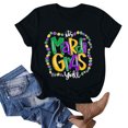 thumbnail image 5 of TIMIFIS T-Shirts pour Femmes Été Printemps Hauts Manches Courtes Coupe Classique T-Shirts Mode Imprimé Col Rond Tee Blouses, 5 of 5