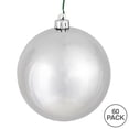 thumbnail image 3 of Vickerman 2.4" Silver Shiny Ball Ornament, 60 per Box, 3 of 4