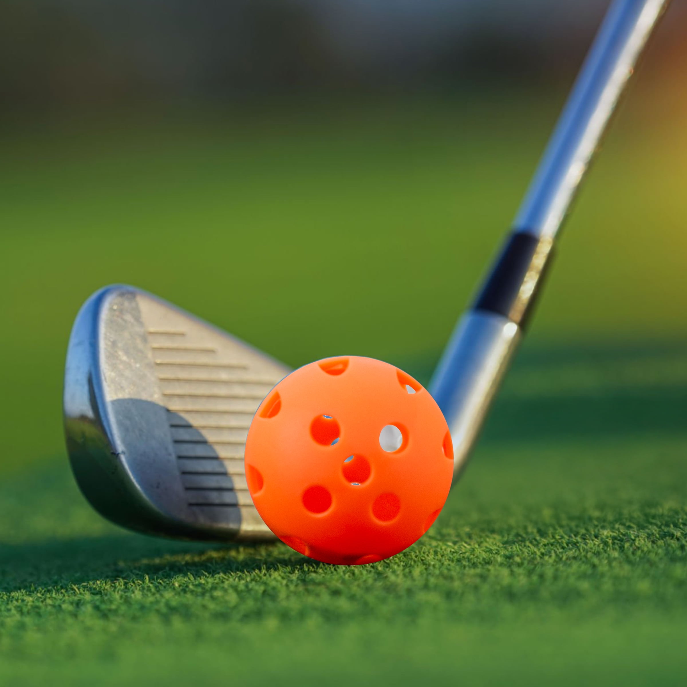 Athletic Works Practice Golf Balls 15 Pack Orange, Realistic