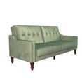 thumbnail image 5 of Novogratz Beatrice Coil Futon, Convertible Sofa Bed Couch, Light Teal, 5 of 18