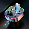 thumbnail image 2 of Kieccall Bluetooth Kit de Voiture Sans Fil Mains Libres 5.0 - Lecteur MP3 à Recharge USB Rapide QC3.0, Modulateur Audio Stable pour une Conduite Sécuritaire et la Diffusion de Musique, 2 of 8