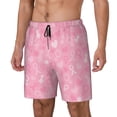thumbnail image 2 of Gaeub Breast Cancer Awareness Mens Swim Trunks Stretch Beach Shorts Quick Dry for Men Swim Shorts Swimwear with Pockets- 3X-Large, 2 of 9