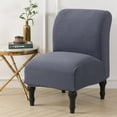 thumbnail image 6 of LKJYER Armless Accent Chair Cover Slipcover,Slipper Chair Stretch Spandex Removable for Armless Chair Furniture Protector for Living Dining Room Hotel, 6 of 7