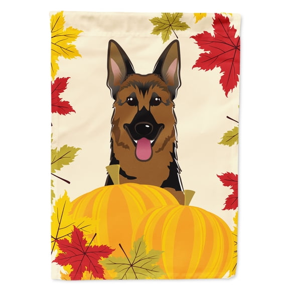 Caroline's Treasures BB2017GF German Shepherd Thanksgiving Flag Garden Size , Small, multicolor
