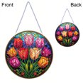 thumbnail image 2 of Drawing Surrater Ornament Pintura Diamantes Hanging PVC Glass Patrón Vintage Forma Especial para Nave Bricolaje, 2 of 9