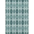 thumbnail image 2 of Addison Rugs Mayfield Washable Transitional Moroccan Teal Rectangle Rug, 3' x 5', 2 of 6