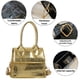 thumbnail image 3 of Bolso de un solo hombro, bolso clásico de piel sintética, bolso de mano, adecuado para damas, citas diarias, plata, 3 of 5