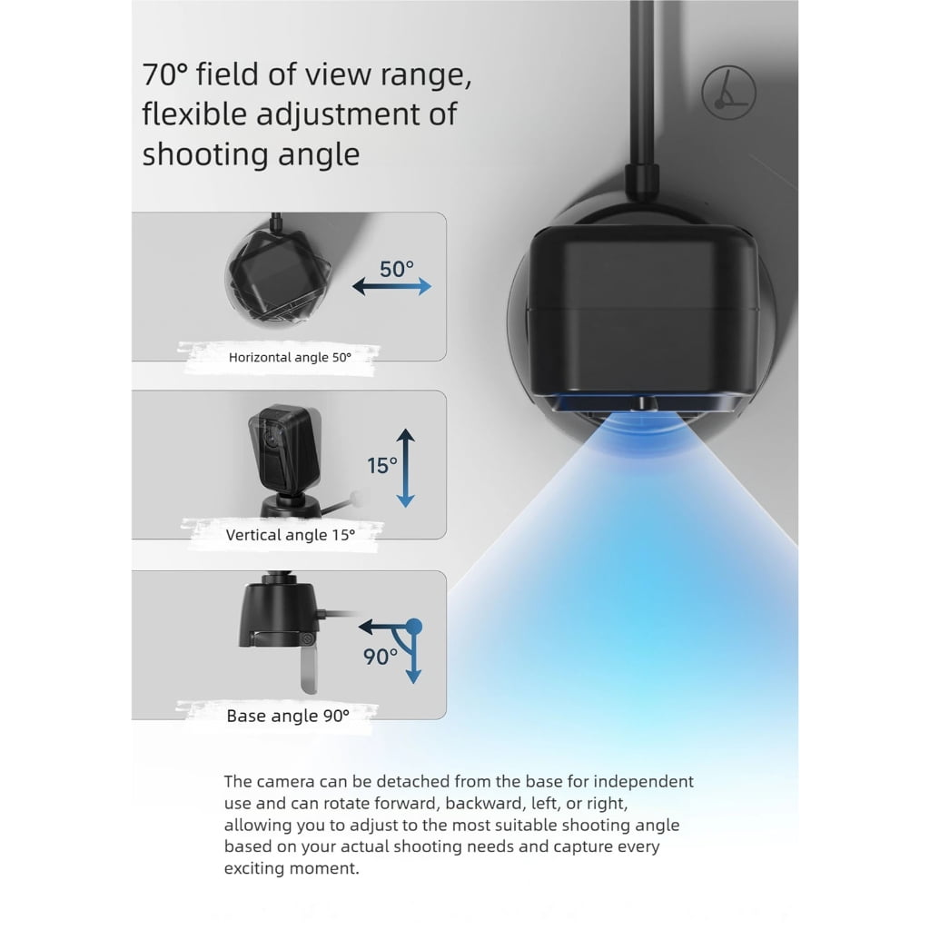 1080P Webcam for NS2 Consoles: Plug & Play, Noise Cancelling, ABS Copper Design - Quick Setup