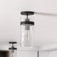thumbnail image 2 of Hudson & Canal SF0795 Langdon Blackened Bronze Semi Flush Mount Ceiling Light, 2 of 3