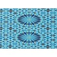 thumbnail image 1 of Ahgly Company Indoor Rectangle Patterned Blue Eyes Blue Area Rugs, 4' x 6', 1 of 6