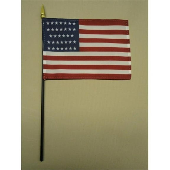 Annin Flagmakers 325477 Eb 34 Star Us 1861-63 Mounted 4 x 6 in. 12 Pack