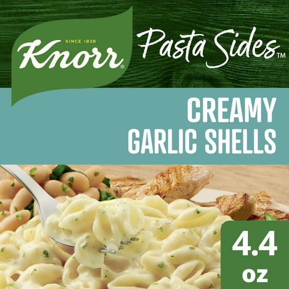 (1Pack ),Knorr No Artificial Flavors Creamy Garlic Spiral Pasta Cooks in 8 Minutes,