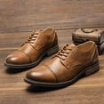 thumbnail image 4 of Zapatos de vestir retro para hombre, zapatos Derby, zapatos casuales para hombre, zapatos de cuero para hombre., 4 of 4
