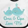 thumbnail image 4 of Inktastic Oma and Opa Love Me Boys or Girls Baby Bib, 4 of 4