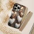 thumbnail image 6 of Luxury Gold Heart Design Protective Case Compatible with iPhone 11/12/13/14/15/16 (Pro Max/Plus), Valentine’s Day Gift & Romantic Decor, 3D Embossed Texture for Couples & Lovers, 6 of 9